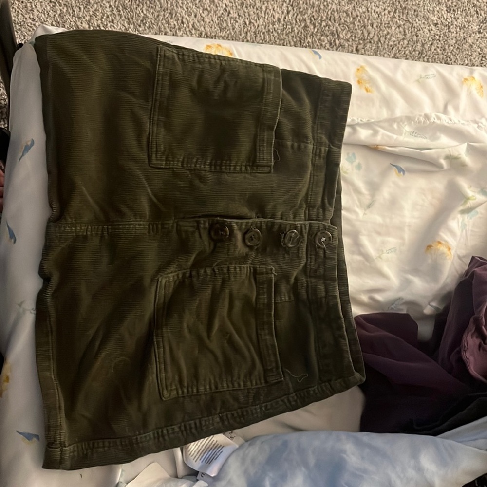 Green Mini Skirt
